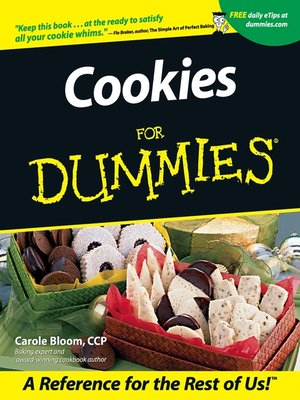 cover image of Cookies For Dummies